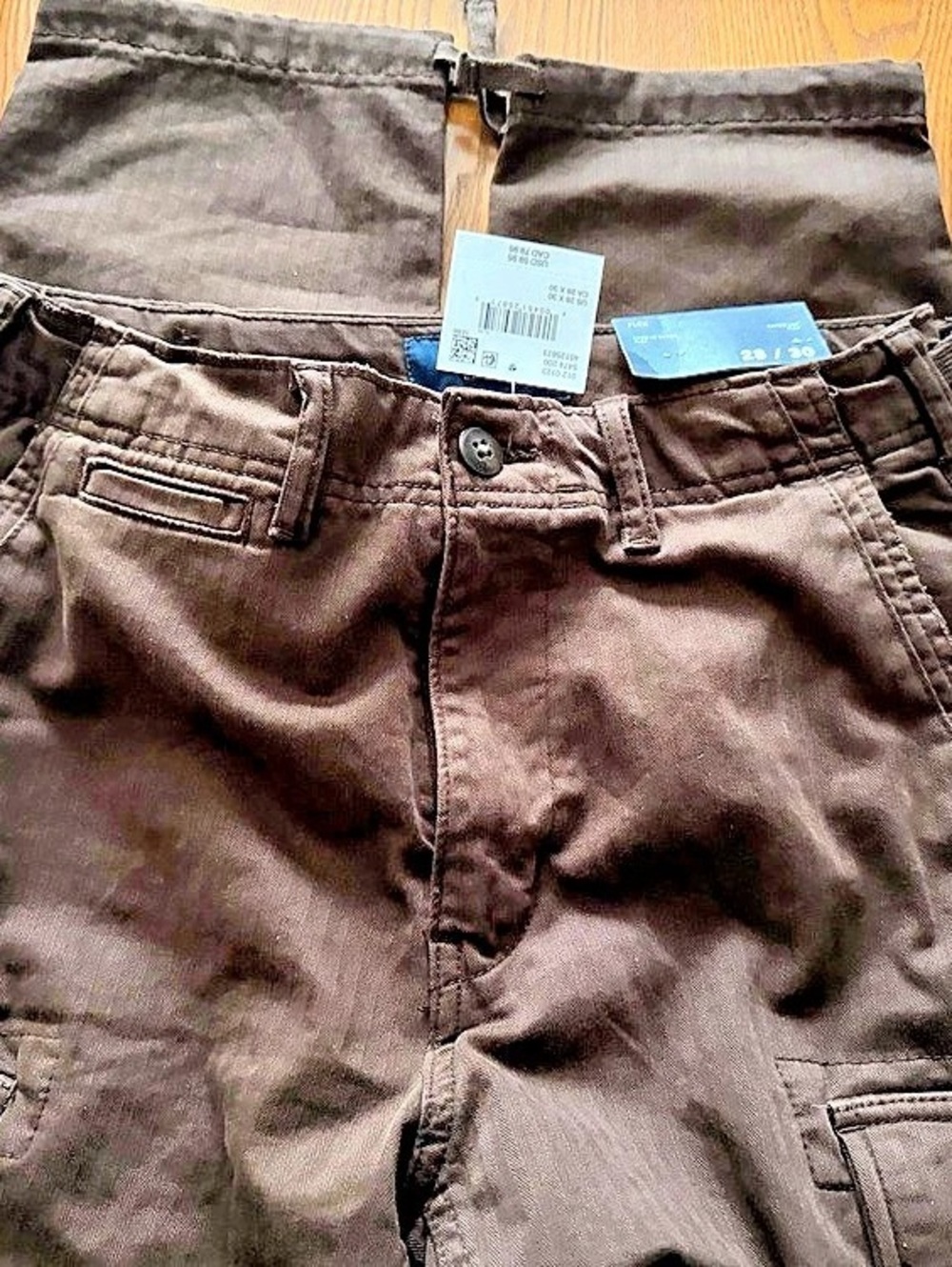 AE Flex Lived-In Cargo Pant Brown Cargo Pants Waist 28 x 30 NWT